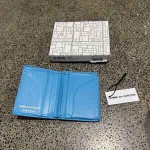 Comme Des Garcons Wallet Blue Made in Spain